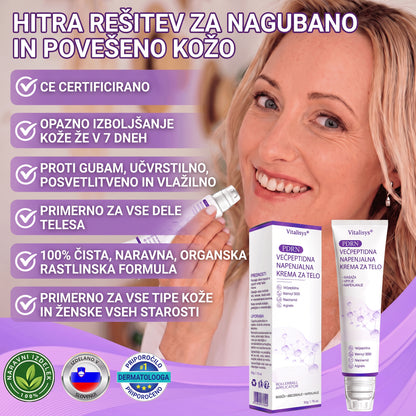 🇸🇮 Dermatološko priporočeno🥇 | 🍇Vitalisys® PDRN multi-peptidna masažna telesna kreme – Proti staranju, vlažilna, učvrstitvena, obbujevalna, izravnalna, za odstranjevanje aken in madežev, odstranjevanje bradavic in materinih znamenj, lajšanje luskavice.❤️