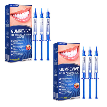 Priporočajo zobozdravniki 👨‍⚕️🦷🛡️ Vitalisys® GumRevive – parodontalni obnovitveni gel 🌥️❤️