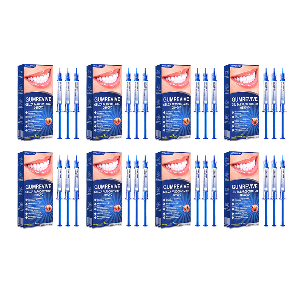 Priporočajo zobozdravniki 👨‍⚕️🦷🛡️ Vitalisys® GumRevive – parodontalni obnovitveni gel 🌥️❤️
